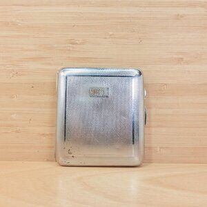 Sylva Chrome The Elite Cigarette Case / Vintage Emu Brand / Made in England